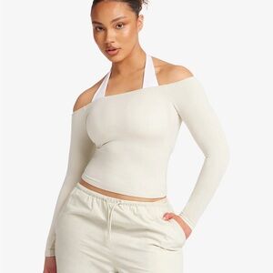 CSB Off Shoulder Leisure Top XS - Oat